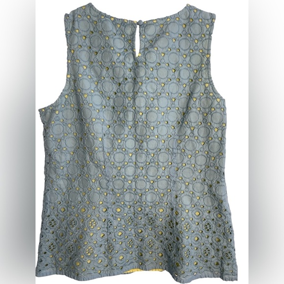 Boden Miranda Eyelet Pastel Blue Sleeveless Top 
Size 8 - Picture 12 of 13